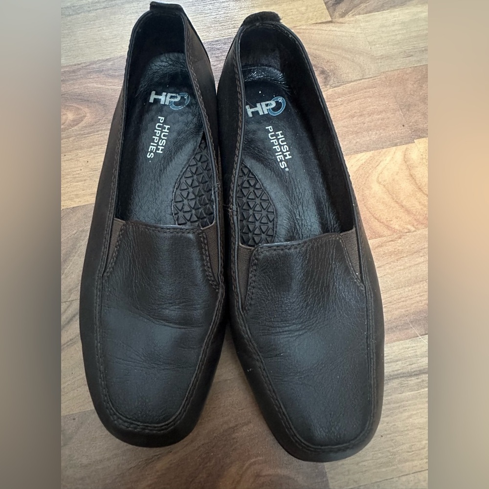 Hush Puppies women's Dark Brown Slip-On Loafers